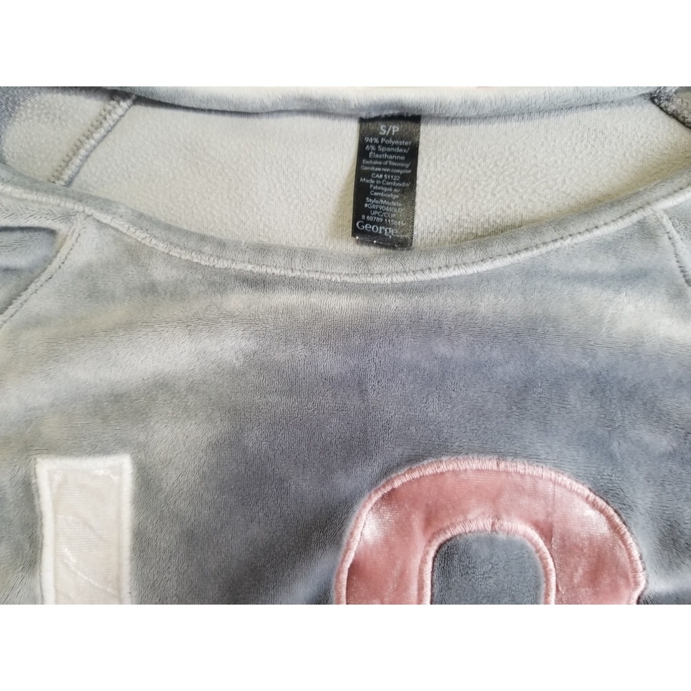 George Women's Textured Stretch‎ Microfleece 2-Piece Pajamas Set, Small, Grey - Picture 13 of 13
